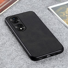 Funda Lujo Cuero Carcasa B08H para Huawei Honor 70 Pro+ Plus 5G Negro