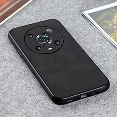 Funda Lujo Cuero Carcasa B08H para Huawei Honor Magic4 Pro 5G Negro