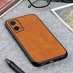 Funda Lujo Cuero Carcasa B08H para Oppo A36 Marron