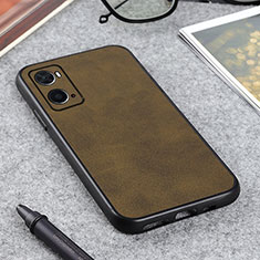 Funda Lujo Cuero Carcasa B08H para Oppo A76 Verde