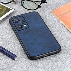 Funda Lujo Cuero Carcasa B08H para Realme V25 5G Azul