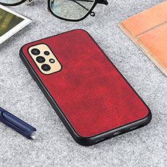 Funda Lujo Cuero Carcasa B08H para Samsung Galaxy A13 4G Rojo