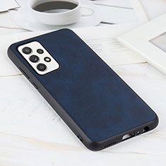 Funda Lujo Cuero Carcasa B08H para Samsung Galaxy A52 4G Azul