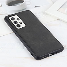 Funda Lujo Cuero Carcasa B08H para Samsung Galaxy A52 5G Negro