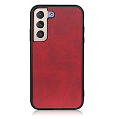 Funda Lujo Cuero Carcasa B08H para Samsung Galaxy S21 5G Rojo