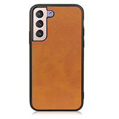 Funda Lujo Cuero Carcasa B08H para Samsung Galaxy S21 FE 5G Marron