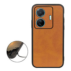 Funda Lujo Cuero Carcasa B08H para Vivo iQOO Z6 Pro 5G Marron