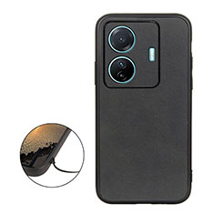 Funda Lujo Cuero Carcasa B08H para Vivo T1 5G Negro