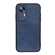 Funda Lujo Cuero Carcasa B08H para Xiaomi Mi 12 Lite 5G Azul