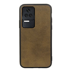 Funda Lujo Cuero Carcasa B08H para Xiaomi Poco F4 5G Verde