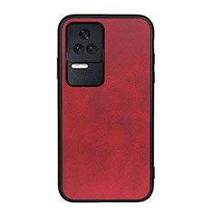 Funda Lujo Cuero Carcasa B08H para Xiaomi Redmi K50 5G Rojo