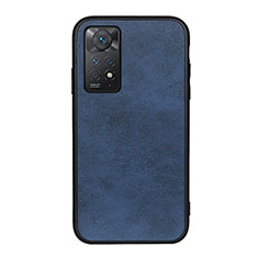 Funda Lujo Cuero Carcasa B08H para Xiaomi Redmi Note 12 Pro 4G Azul