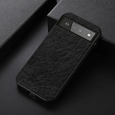 Funda Lujo Cuero Carcasa B09H para Google Pixel 6 5G Negro