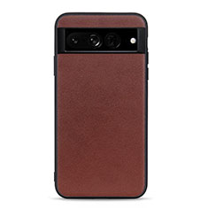 Funda Lujo Cuero Carcasa B10H para Google Pixel 7 Pro 5G Marron