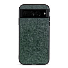 Funda Lujo Cuero Carcasa B11H para Google Pixel 7 Pro 5G Verde