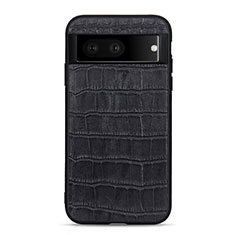 Funda Lujo Cuero Carcasa B12H para Google Pixel 7 5G Negro