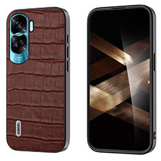 Funda Lujo Cuero Carcasa BH4 para Huawei Honor 90 Lite 5G Marron