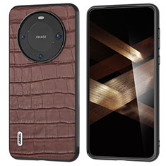 Funda Lujo Cuero Carcasa BH4 para Huawei Mate 60 Pro Marron