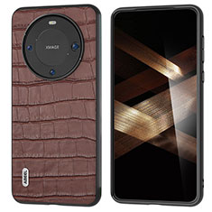 Funda Lujo Cuero Carcasa BH4 para Huawei Mate 60 Pro+ Plus Marron