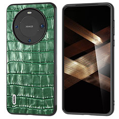 Funda Lujo Cuero Carcasa BH4 para Huawei Mate 60 Verde