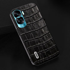 Funda Lujo Cuero Carcasa BH5 para Huawei Honor 90 Lite 5G Negro