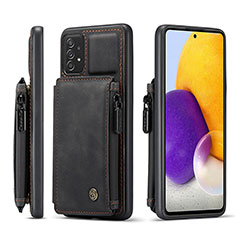 Funda Lujo Cuero Carcasa C01S para Samsung Galaxy A72 4G Negro