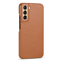 Funda Lujo Cuero Carcasa C05 para Samsung Galaxy S21 FE 5G Marron