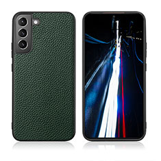 Funda Lujo Cuero Carcasa C08 para Samsung Galaxy S22 Plus 5G Verde