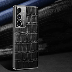 Funda Lujo Cuero Carcasa C09 para Samsung Galaxy S22 Plus 5G Negro