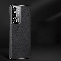 Funda Lujo Cuero Carcasa C10 para Samsung Galaxy S21 FE 5G Negro