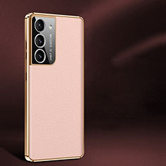 Funda Lujo Cuero Carcasa C10 para Samsung Galaxy S23 Plus 5G Oro Rosa