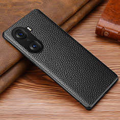 Funda Lujo Cuero Carcasa DL1 para Huawei Honor 60 5G Negro