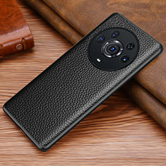 Funda Lujo Cuero Carcasa DL1 para Huawei Honor Magic3 Pro 5G Negro