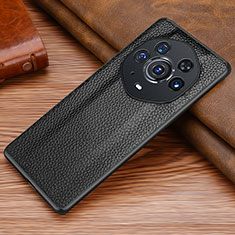 Funda Lujo Cuero Carcasa DL1 para Huawei Honor Magic3 Pro+ Plus 5G Negro