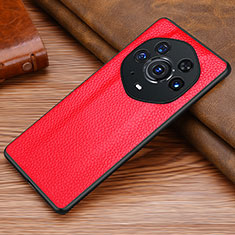 Funda Lujo Cuero Carcasa DL1 para Huawei Honor Magic3 Pro+ Plus 5G Rojo