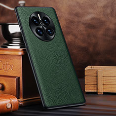 Funda Lujo Cuero Carcasa DL1 para Huawei Mate 50 Pro Verde