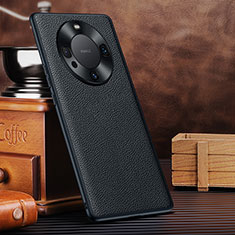 Funda Lujo Cuero Carcasa DL1 para Huawei Mate 60 Negro