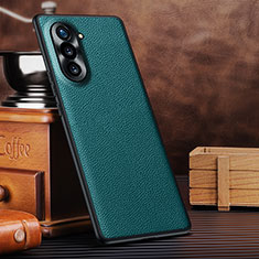 Funda Lujo Cuero Carcasa DL1 para Huawei Nova 10 Pro Cian