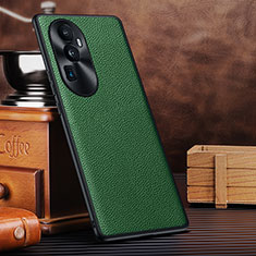 Funda Lujo Cuero Carcasa DL1 para Oppo Reno10 Pro+ Plus 5G Verde