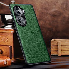 Funda Lujo Cuero Carcasa DL1 para Oppo Reno11 Pro 5G Verde