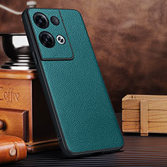 Funda Lujo Cuero Carcasa DL1 para Oppo Reno8 Pro+ Plus 5G Verde