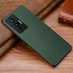 Funda Lujo Cuero Carcasa DL1 para Vivo X70t Verde