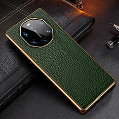 Funda Lujo Cuero Carcasa DL2 para Huawei Mate 40 RS Verde