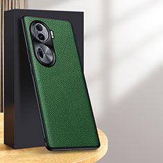 Funda Lujo Cuero Carcasa DL2 para Oppo Reno11 Pro 5G Verde