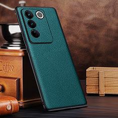 Funda Lujo Cuero Carcasa DL2 para Vivo V27 Pro 5G Verde