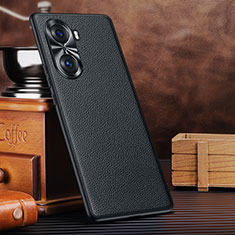 Funda Lujo Cuero Carcasa DL3 para Huawei Honor 60 Pro 5G Negro