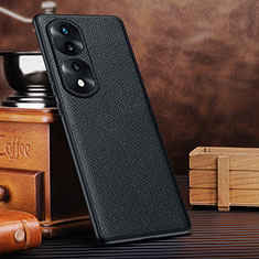 Funda Lujo Cuero Carcasa DL3 para Huawei Honor 70 Pro 5G Negro