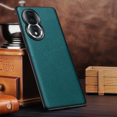 Funda Lujo Cuero Carcasa DL3 para Huawei Honor 80 5G Cian