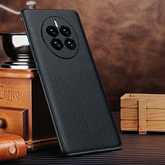 Funda Lujo Cuero Carcasa DL3 para Huawei Mate 50 Negro