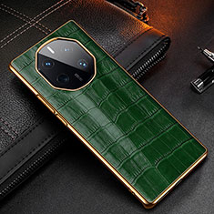 Funda Lujo Cuero Carcasa DL3 para Huawei Mate 50 RS Verde